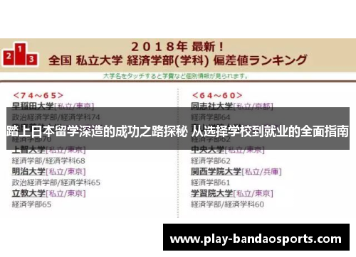 踏上日本留学深造的成功之路探秘 从选择学校到就业的全面指南